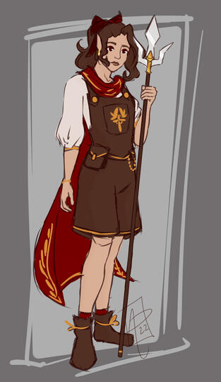 Asphodel Amaryllis, an OC when she was a human