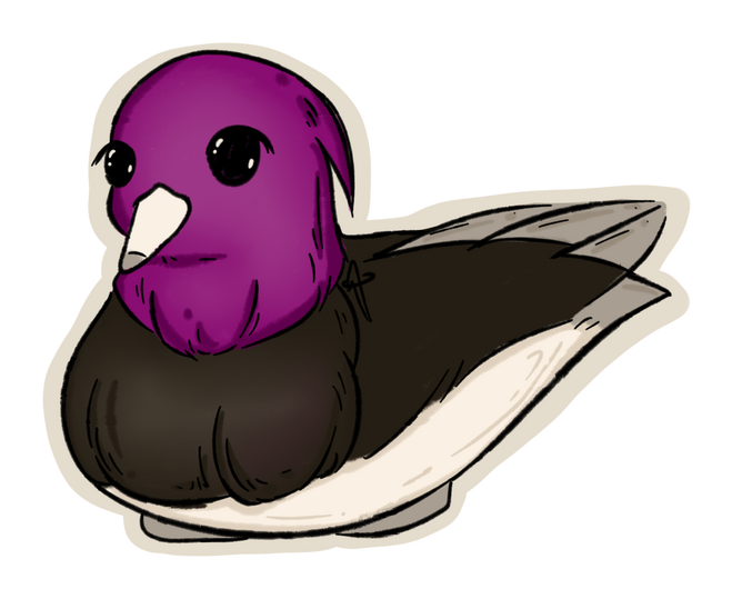 Asexual Pride Duck